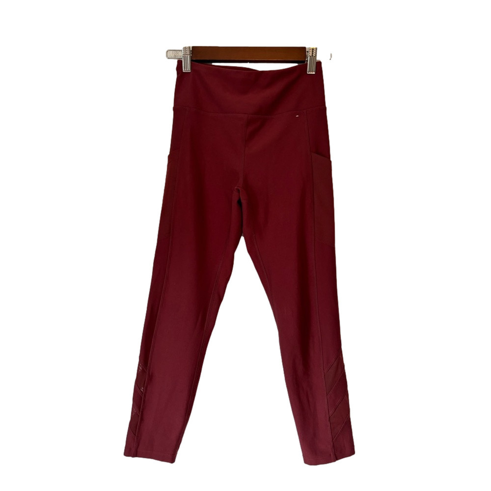Mondetta XS Wine‎ Performance Luxury Athleisure Active High Waist Leggings Gym